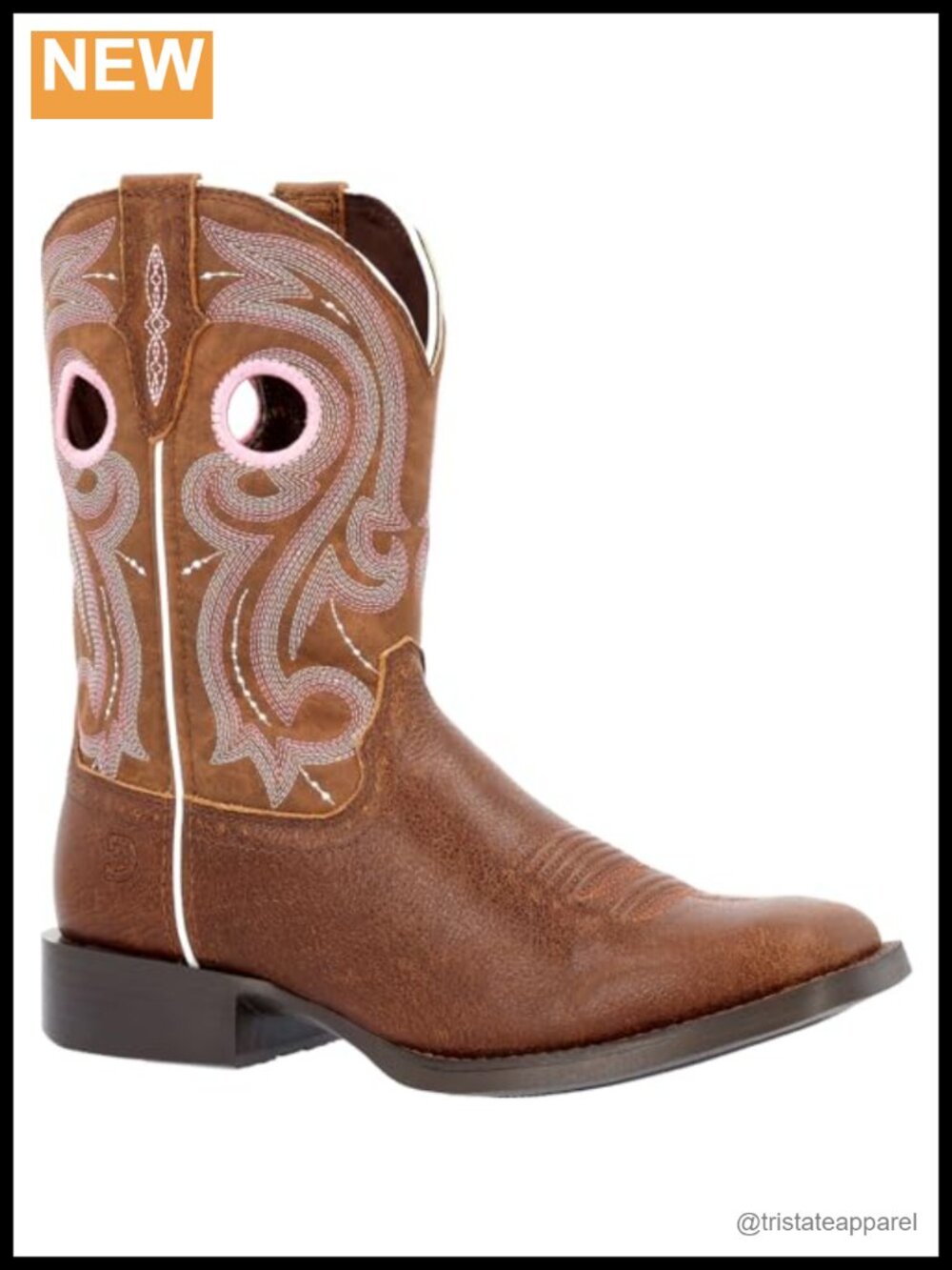 Durango Women's Mid-Calf Western Boots Square Toe Leather Pull-On
